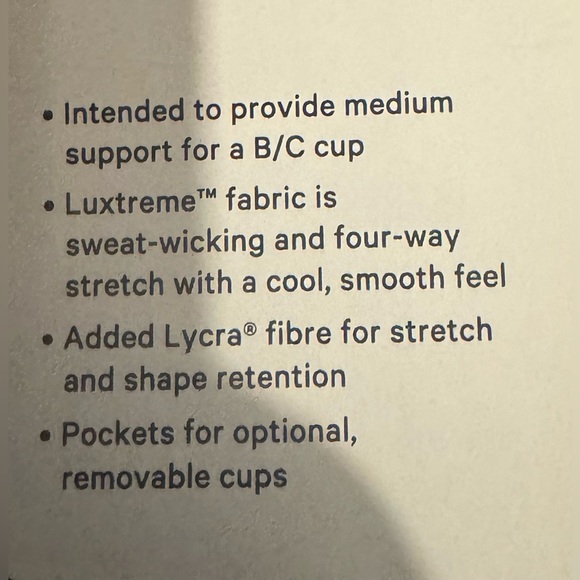 Lululemon Energy Bra *Medium Support, B–C Cups BNWT - Picture 8 of 8
